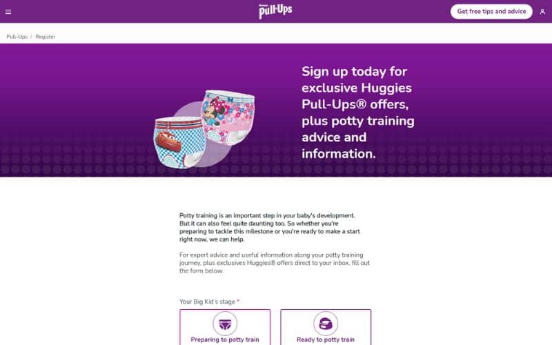  Free Baby Samples and Offers in the UK (2023 Update)_Huggies Pull-Ups 