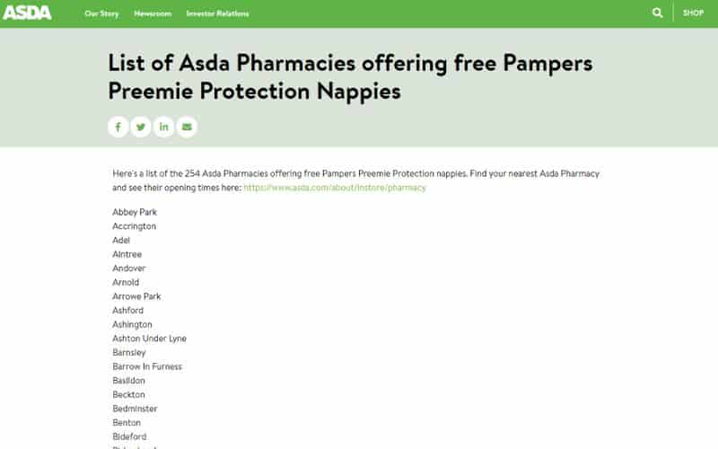 Free Baby Samples and Offers in the UK (2023 Update)_Pampers Preemie Nappies