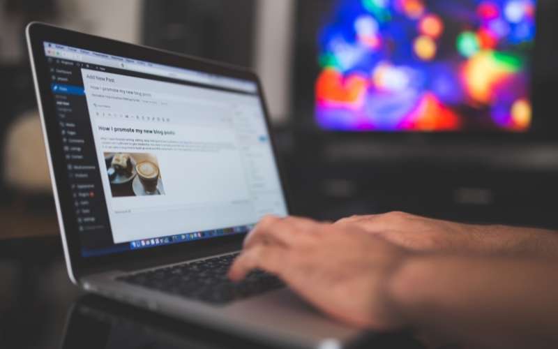 person using a laptop