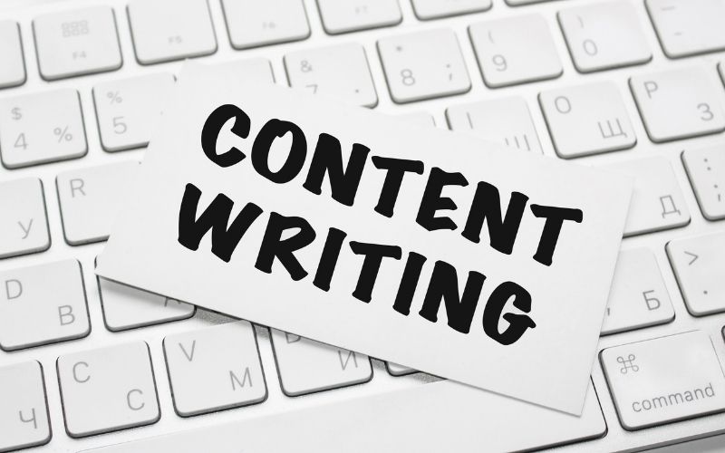 word content writing on keyboard