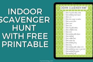 Fun Indoor Scavenger Hunt With Free Printable