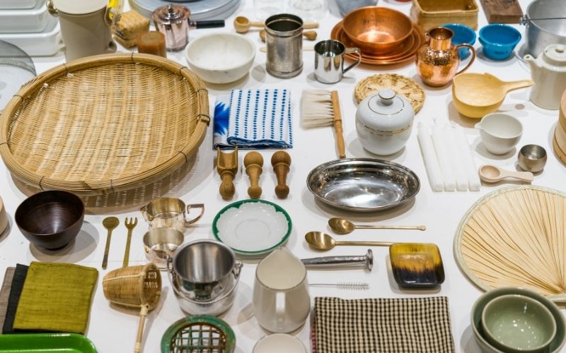 collection of household items