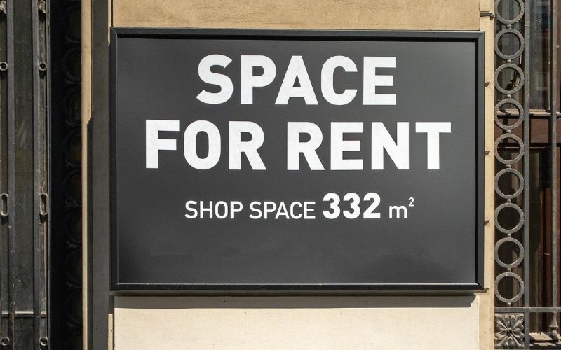 space for rent sign