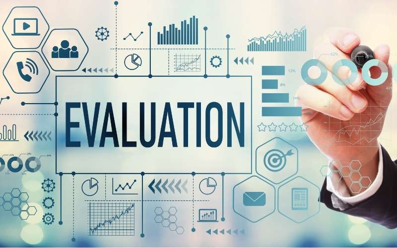 evaluation with businessman